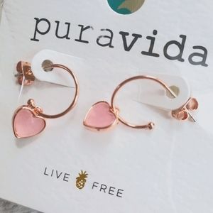 Pura Vida Lovestruck hoop earrings